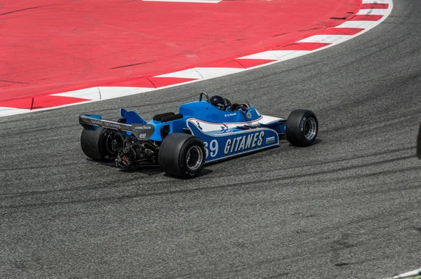 Ligier Js 11/15, a Circuit de Barcelona, Katalónia, Spanyolország. — Stock Fotó