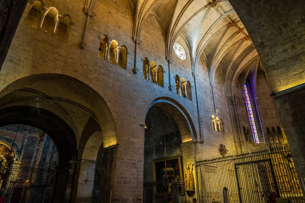 Gironas katedral i Katalonien, Spanien. — Stockfoto