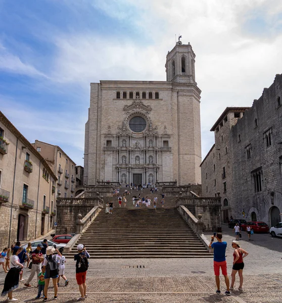 Catedral de Girona en Cataluña, España . — Foto de Stock