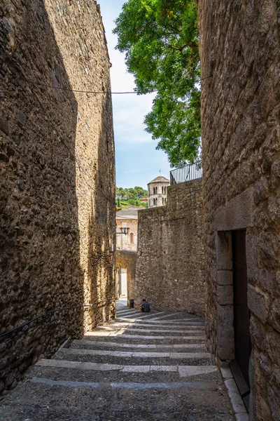 Gironas stadsbild i Katalonien, Spanien. — Stockfoto