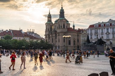 Çek Cumhuriyeti'nde St Nicholas Kilisesi Prag.