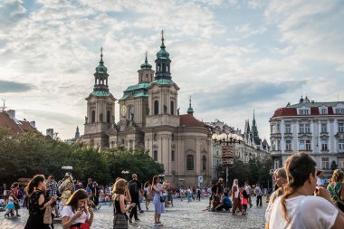 Çek Cumhuriyeti'nde St Nicholas Kilisesi Prag.