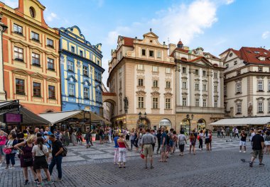 Çek Cumhuriyeti'nde Eski Şehir Meydanı Prag.