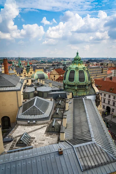 Architektura i przełomowe panoramy Pragi w Czechach. — Zdjęcie stockowe