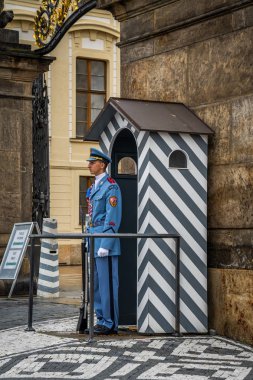 Çek Cumhuriyeti Prag 'daki Gardiyan Kalesi sokağı.