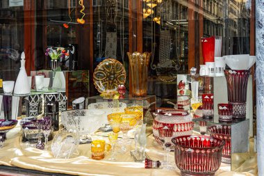 Budapeşte, Macaristan 'da eski Pest caddesi inşaatı