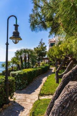 Tarragona, Katalonya, İspanya 'da Roc de Sant Gaieta köyü.