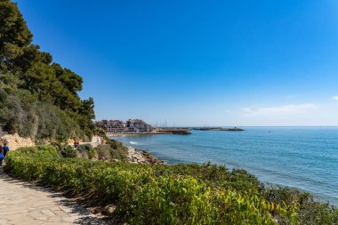 Tarragona, Katalonya, İspanya 'da Roc de Sant Gaieta köyü.