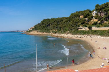 Tarragona, Katalonya, İspanya 'da Roc de Sant Gaieta köyü.