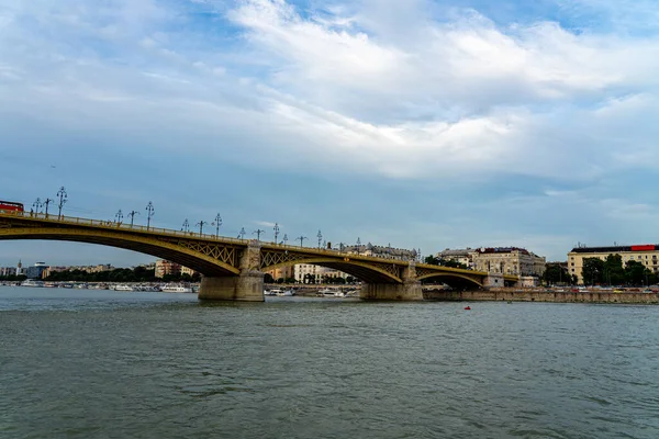 Macaristan Budapeşte Deki Margaret Köprüsü — Stok fotoğraf