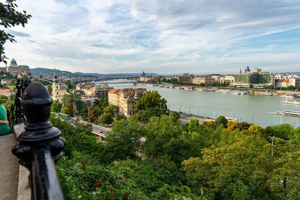 Widok Panoramę Miasta Budapeszcie Węgry — Zdjęcie stockowe