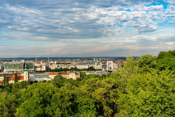 Panorama cityscape view in Budapest, Hungary
