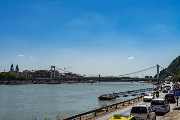 Macaristan Budapeşte Deki Elisabeth Köprüsü — Stok fotoğraf