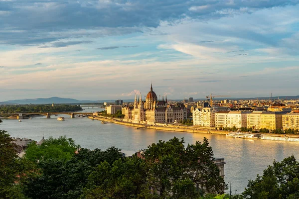 Parlamentsbyggnad Budapest Ungern — Stockfoto