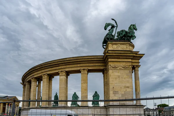 Plac Bohaterów Budapest Węgry — Zdjęcie stockowe