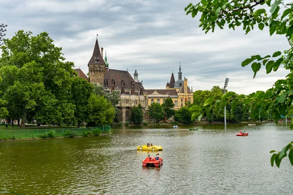 Hrad Vajdahunyad Budapešti Maďarsko — Stock fotografie