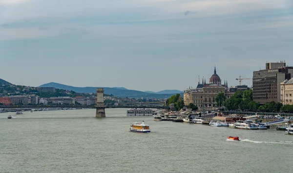 Macaristan Budapeşte Deki Panorama Şehir Manzarası — Stok fotoğraf
