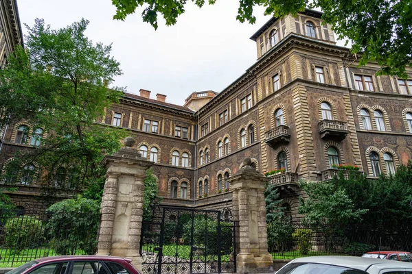 Andrassy Beroemde Avenue Boedapest Hongarije — Stockfoto