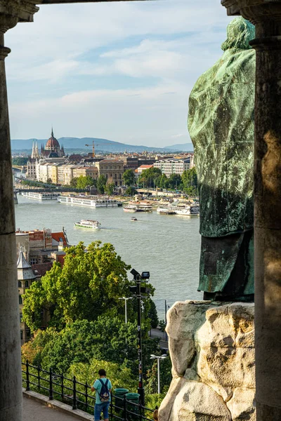 Vista Panorámica Del Paisaje Urbano Budapest Hungría — Foto de Stock