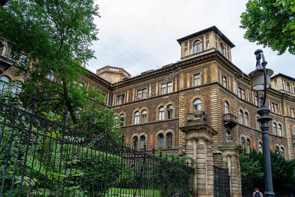 Andrassy famous Avenue in Budapest, Hungary