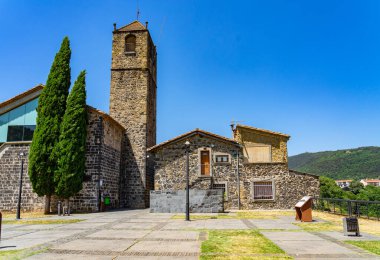 Medieval village of Castefollit de la Roca, Catalonia, Spain. clipart