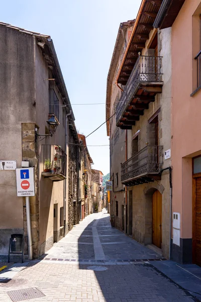 Pueblo Medieval Castefollit Roca Cataluña España — Foto de Stock