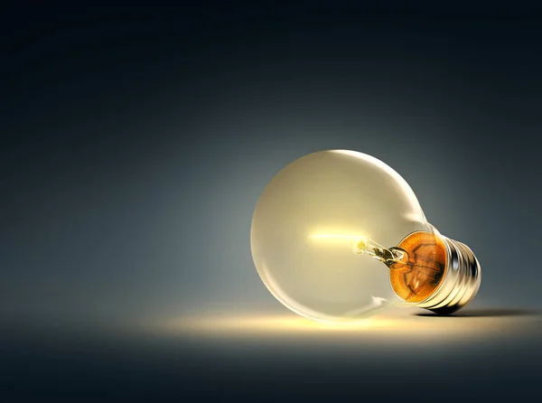 Glowing Light Bulb — Stock Photo, Image