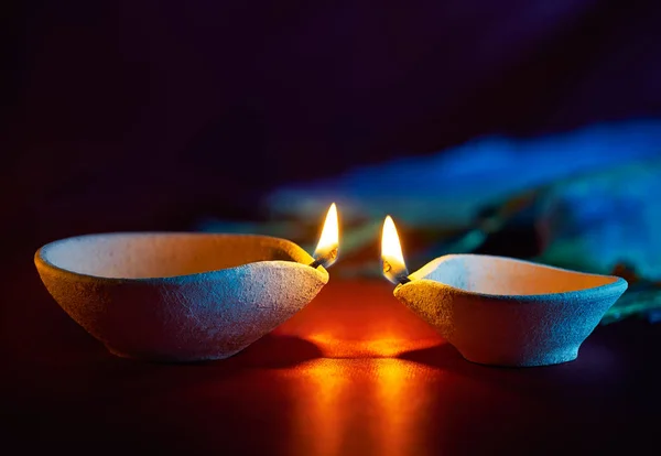 Diwali油灯 — 图库照片