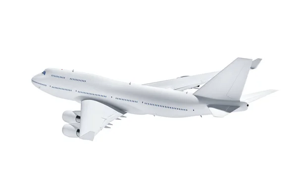 Airplane Isolated White Background Rendering — Stock Photo, Image