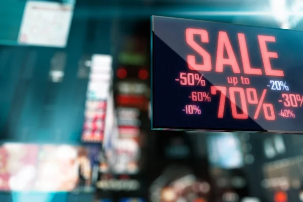 Led Display Shopping Försäljning Skyltning — Stockfoto