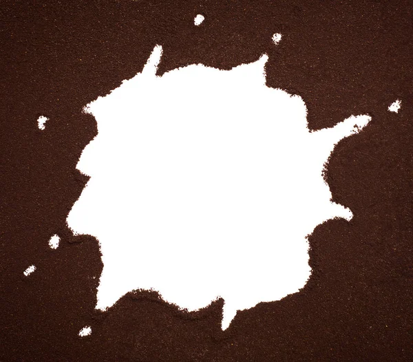 Coffee Powder Frame Copy Space — Stock Photo, Image