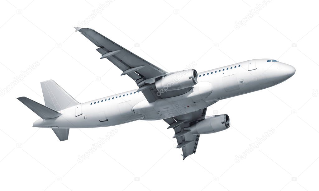 Airplane isolated on white background