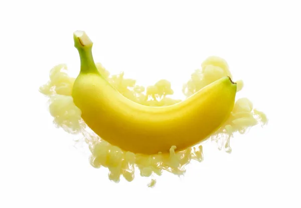 Banaan Inkt Geïsoleerd Witte Achtergrond — Stockfoto