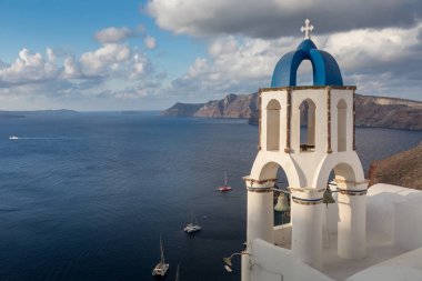 Güzel şehir Santorini Yunanistan