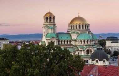 Sofia capital city of Bulgaria clipart