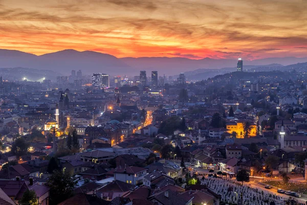 Bosenské Hlavní Město Sarajevo — Stock fotografie