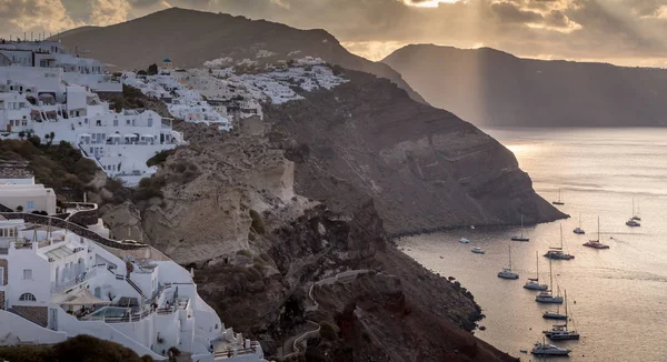 Krásné Město Santorini Řecku — Stock fotografie