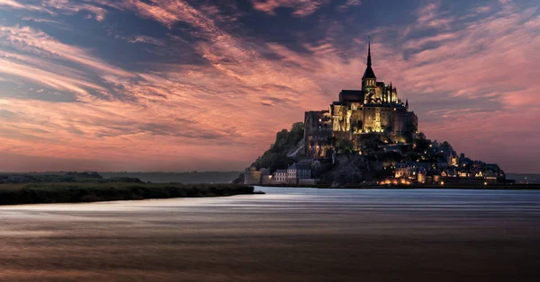 Mont Saint Michel Frankreich — Stockfoto