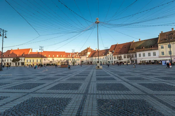 Sibiu Wspaniałe Miasto Transilvania Rumunia — Zdjęcie stockowe