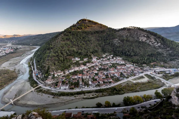 Arnavutluk Berat Eski Küçük Şehirde — Stok fotoğraf