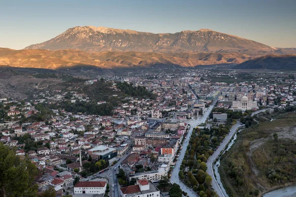 Berat Παλιά Μικρή Πόλη Στην Αλβανία — Φωτογραφία Αρχείου