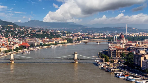 Uitzicht Budapest Stad Hongarije — Stockfoto