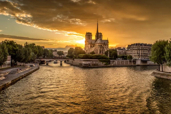 Katedra Notre Dame Paris Francja — Zdjęcie stockowe