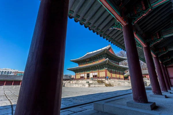 Geleneksel Kore Tarzı Mimarisi Seoul Güney Kore — Stok fotoğraf