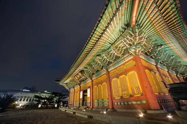 Arquitetura Tradicional Coreana Seul Coréia Sul — Fotografia de Stock