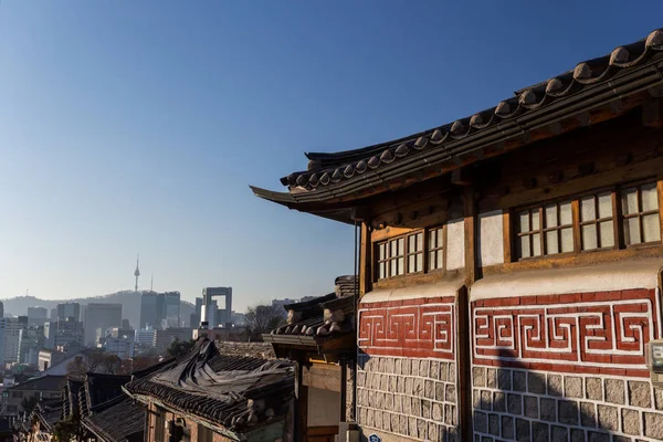 Tradycyjny Koreański Styl Architektury Seul Korea Południowa — Zdjęcie stockowe
