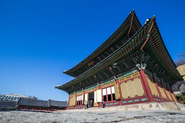 Geleneksel Kore Tarzı Mimarisi Seoul Güney Kore — Stok fotoğraf