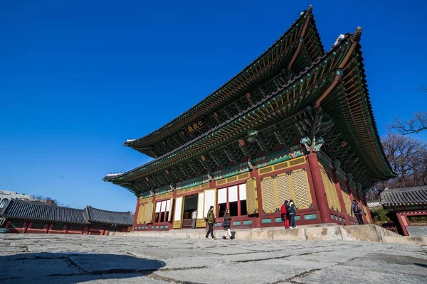 Geleneksel Kore Tarzı Mimarisi Seoul Güney Kore — Stok fotoğraf