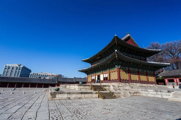 Geleneksel Kore Tarzı Mimarisi Seoul Güney Kore — Stok fotoğraf