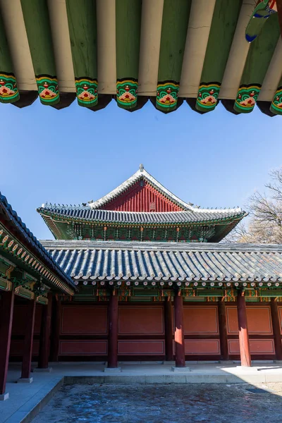 Architecture Traditionnelle Coréenne Séoul Corée Sud — Photo